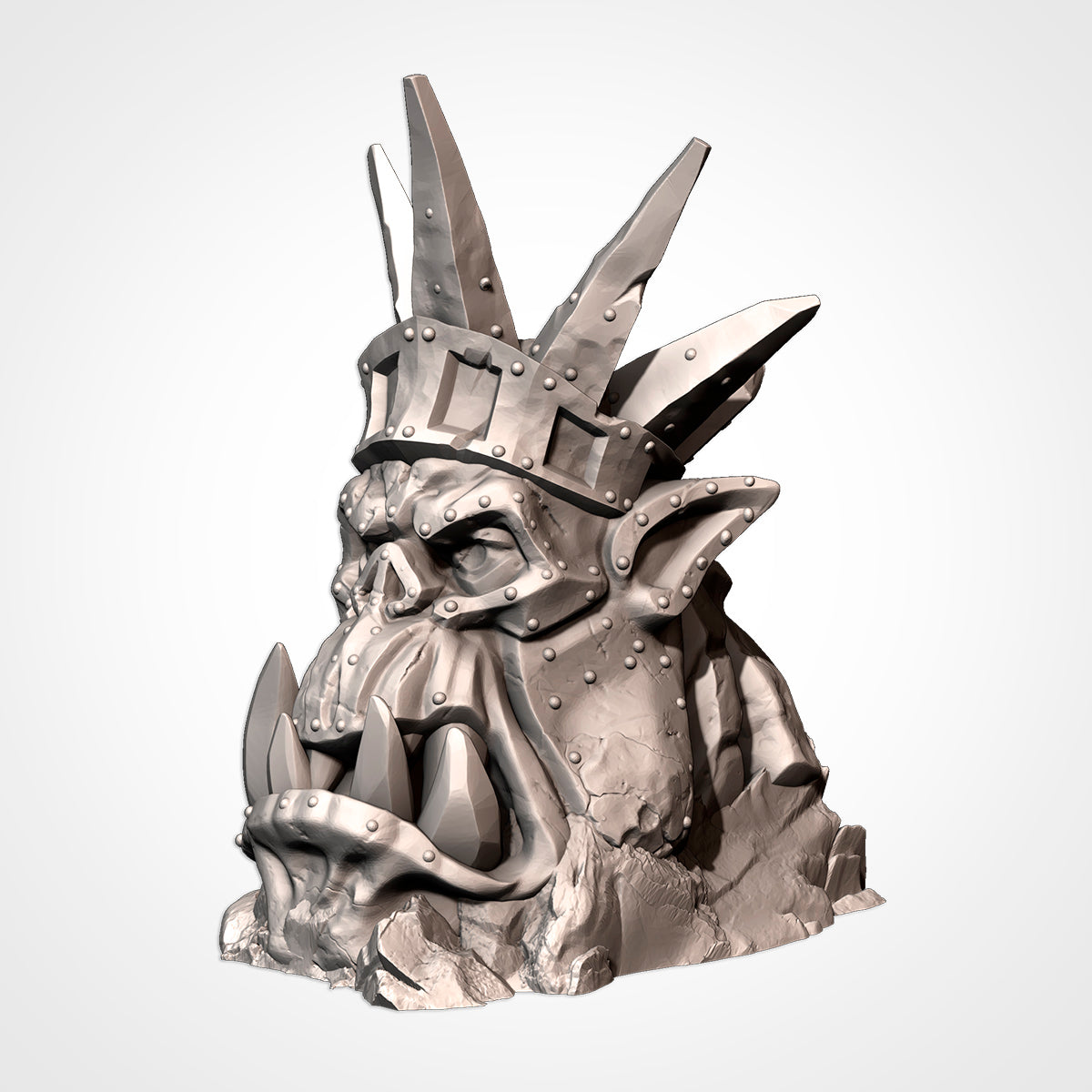 Orcish Monument - Crowned Head