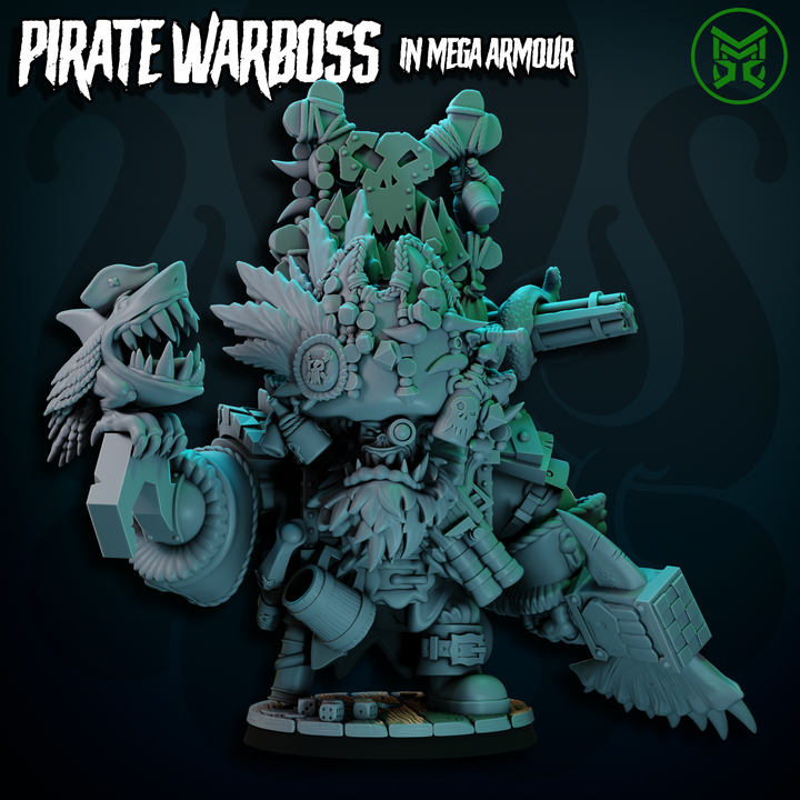 Pirate Warboss in Mega Armour