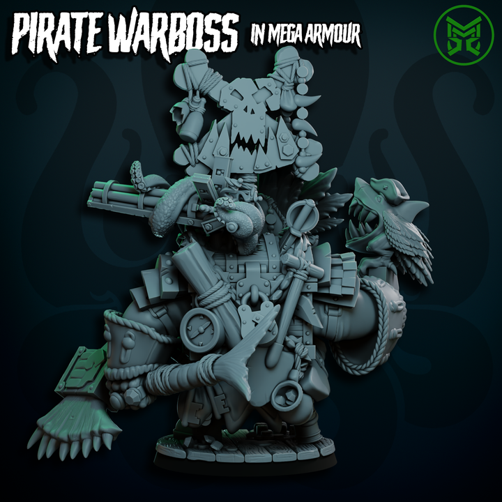 Pirate Warboss in Mega Armour