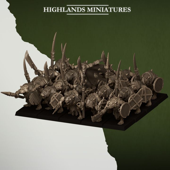 Sewer Vermin - Sewer Rat Spearmen
