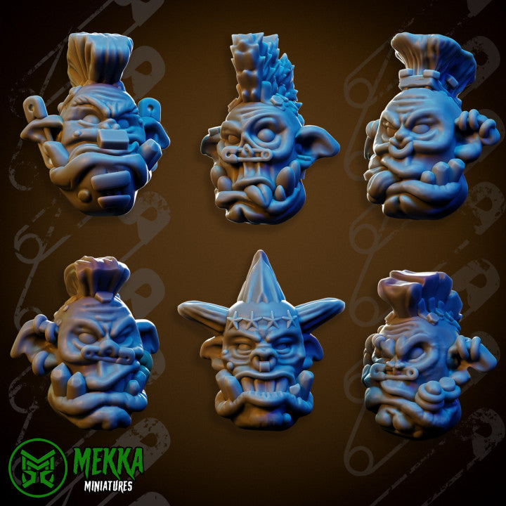 Orc Bitz - Punk Rocker Heads