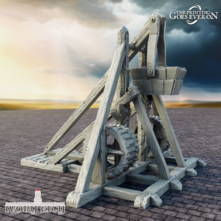 Wall-Mounted Trebuchet - Siege Machine