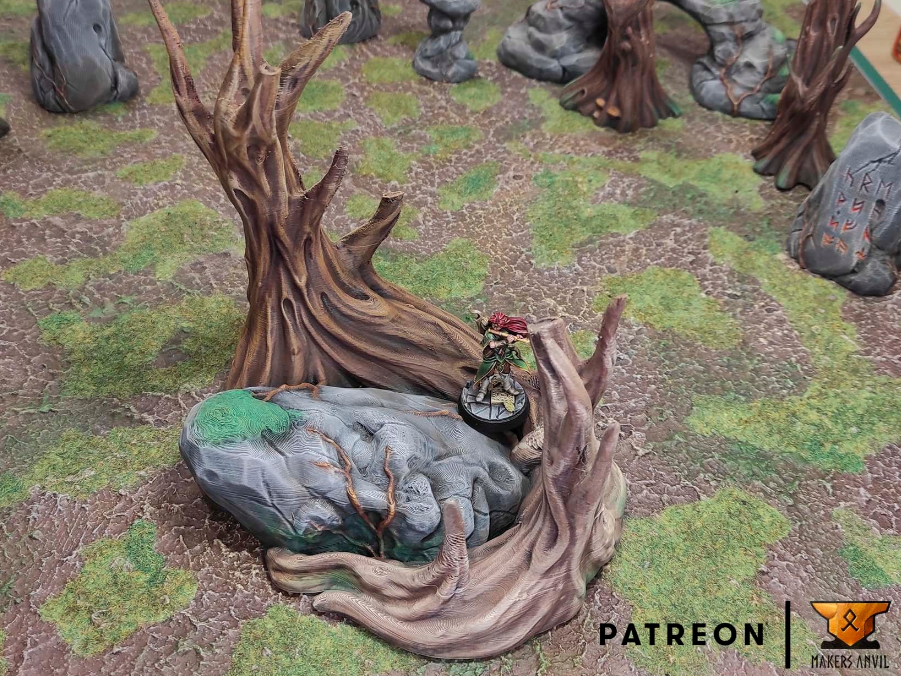 Magical Forest Stone Faces