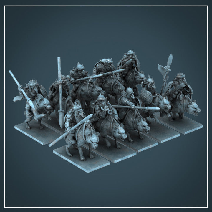 Red Desert Hyena Riders (Spears)