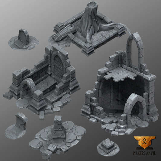 Ruined Church Scatter Set
