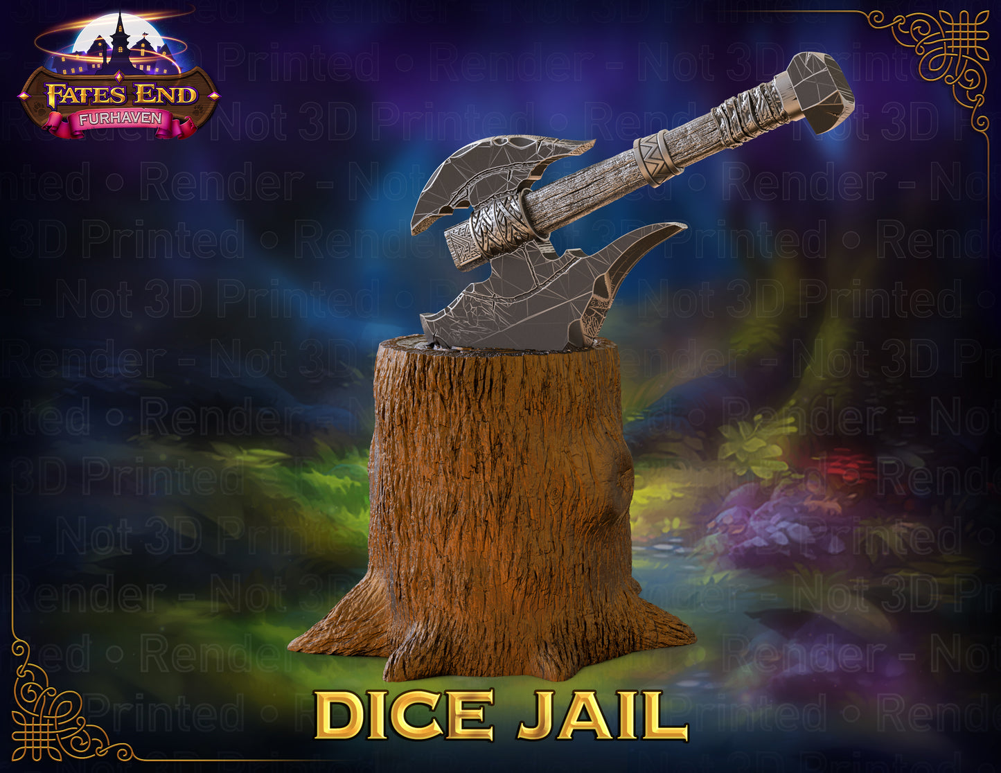Barbarian Axe Dice Jail