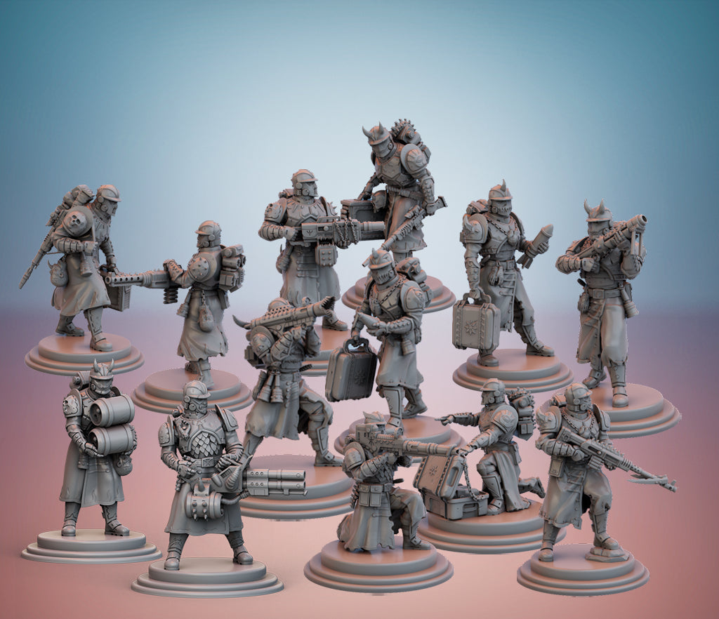 Cultist Guardsmen - Heavy Weapons Bundle