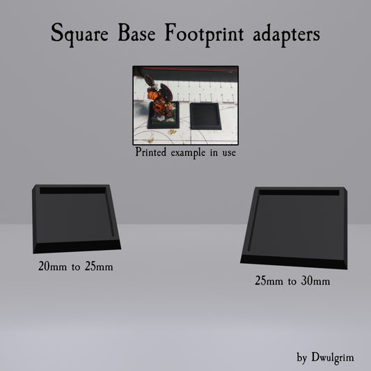 Square Base Footprint Adapters