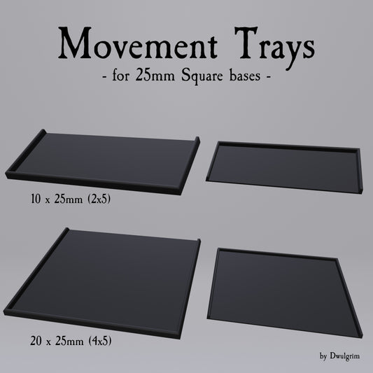 Square Based Movement Trays