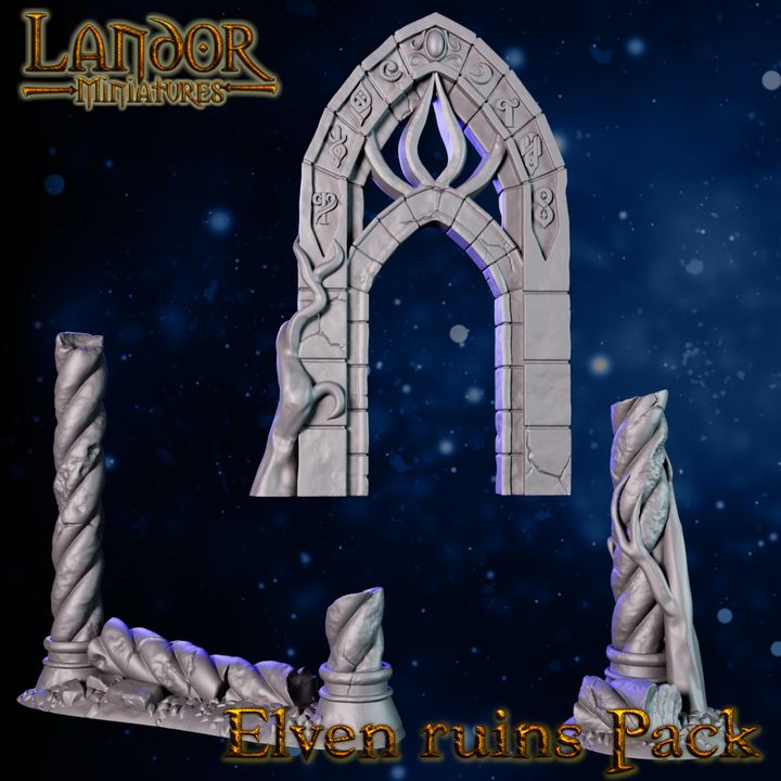 Elven Ruins Scatter Set