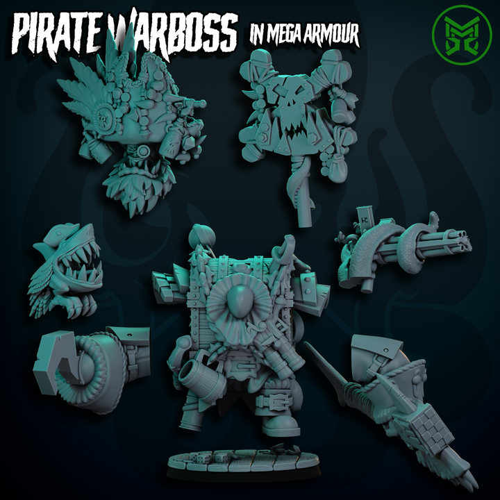 Pirate Warboss in Mega Armour