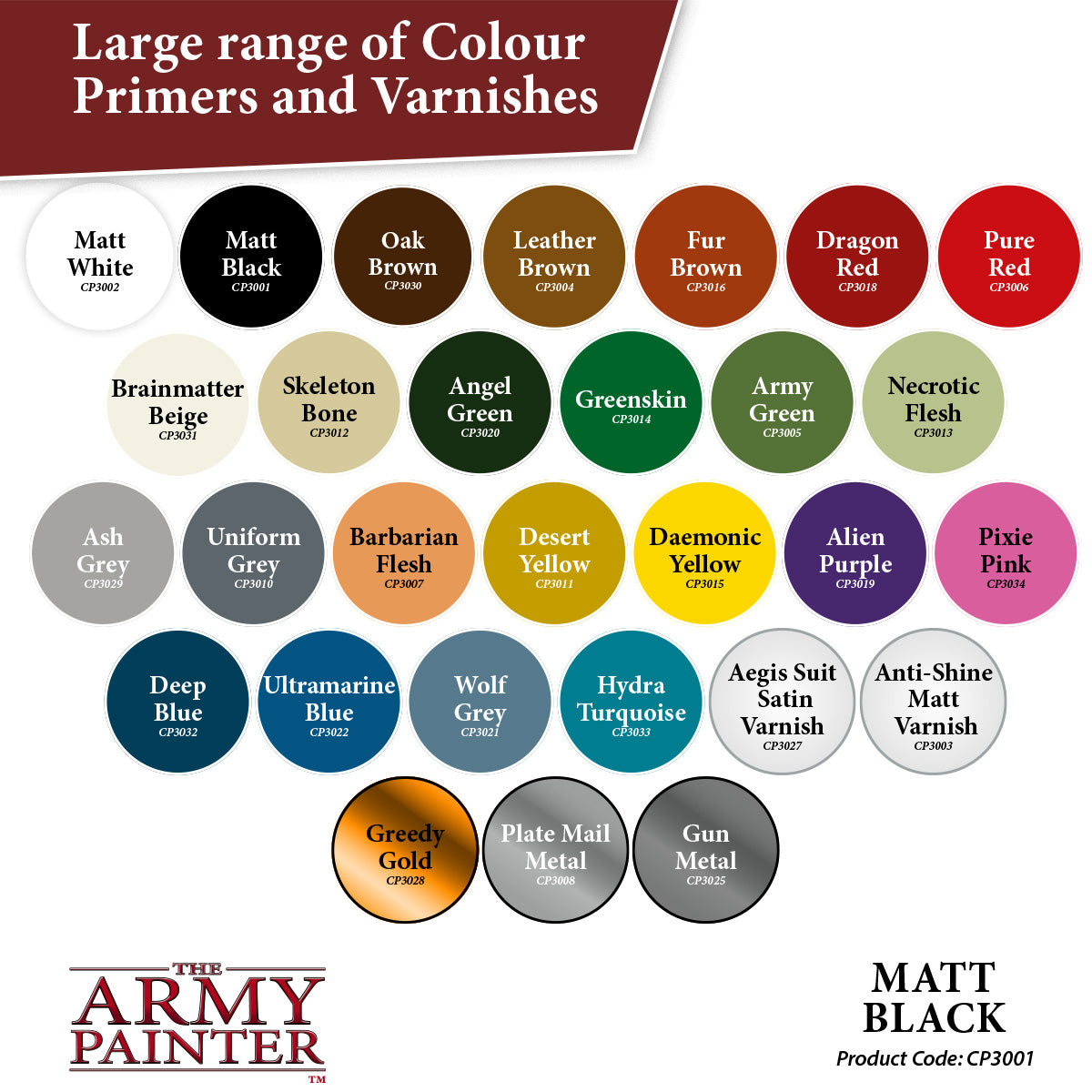 Army Painter Spray Primers