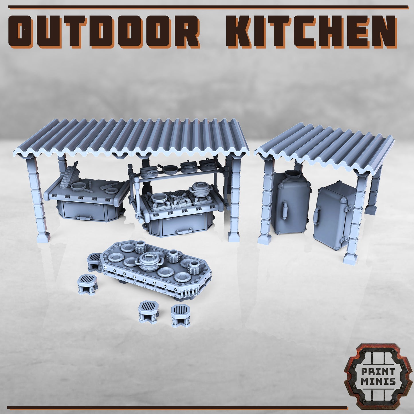 Outdoor Kitchen Scatter Set