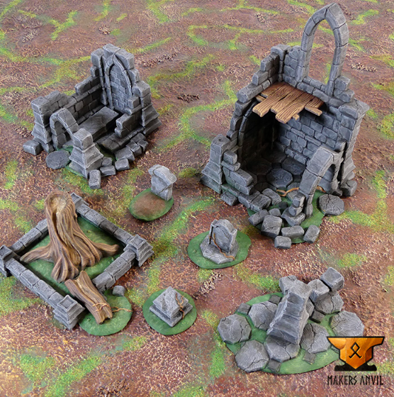 Ruined Church Scatter Set