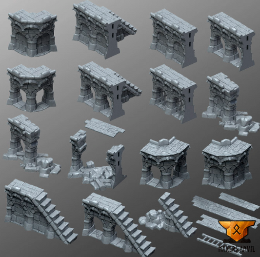 Ruined Town Modular Walls