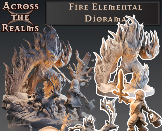 Fire Elemental Diorama