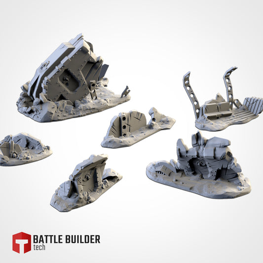 Crashed Vehicles Scatter Set