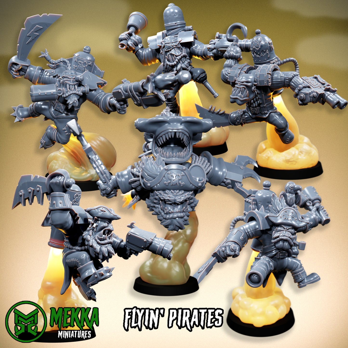 Flying Pirate Orcs